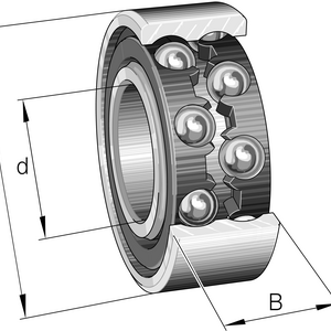 FAG Bearing 4207-BB-TVH