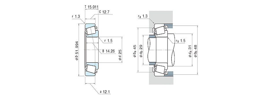 NSK Bearing 07097/07204