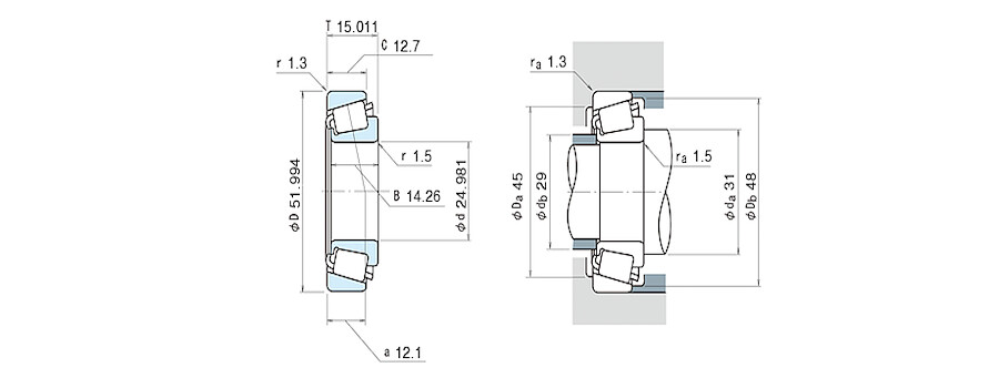 NSK Bearing 07098/07204