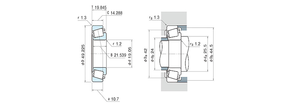 NSK Bearing 09078/09195