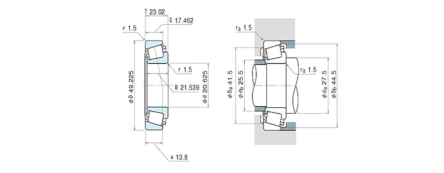 NSK Bearing 09081/09196