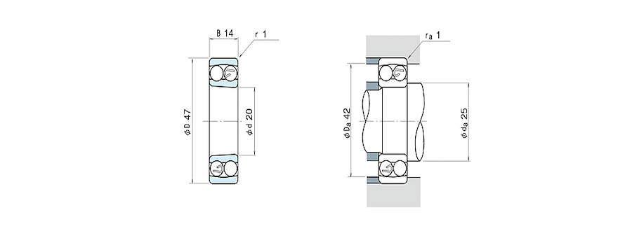 NSK Bearing 1204K