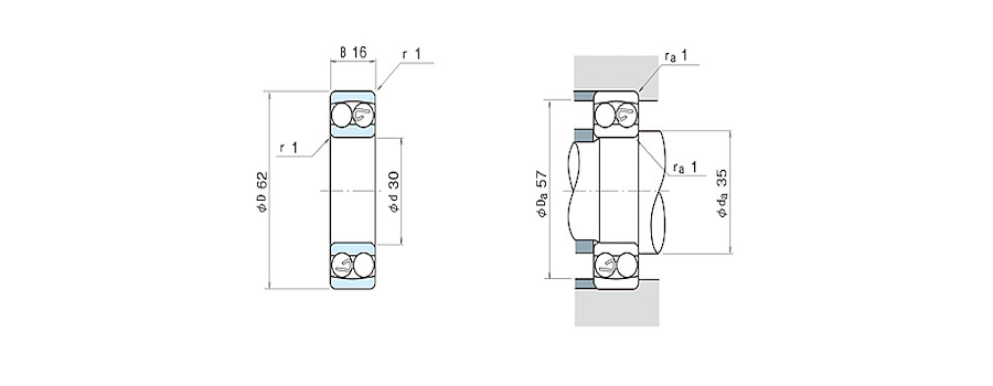 NSK Bearing 1206