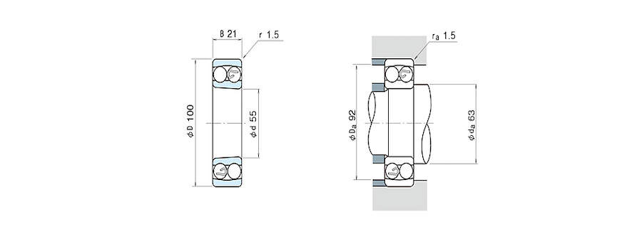 NSK Bearing 1211K