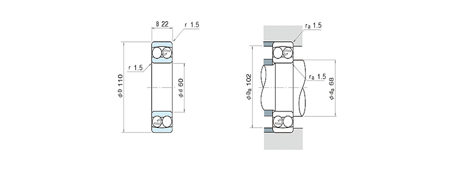 NSK Bearing 1212