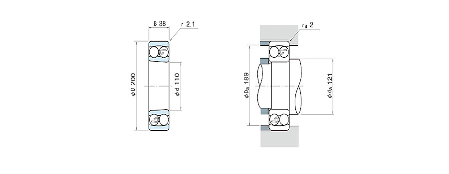 NSK Bearing 1222K