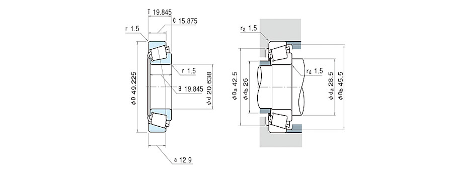 NSK Bearing 12580/12520