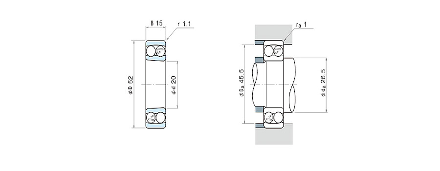 NSK Bearing 1304K