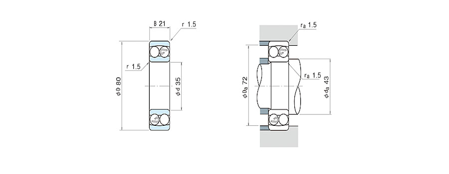 NSK Bearing 1307