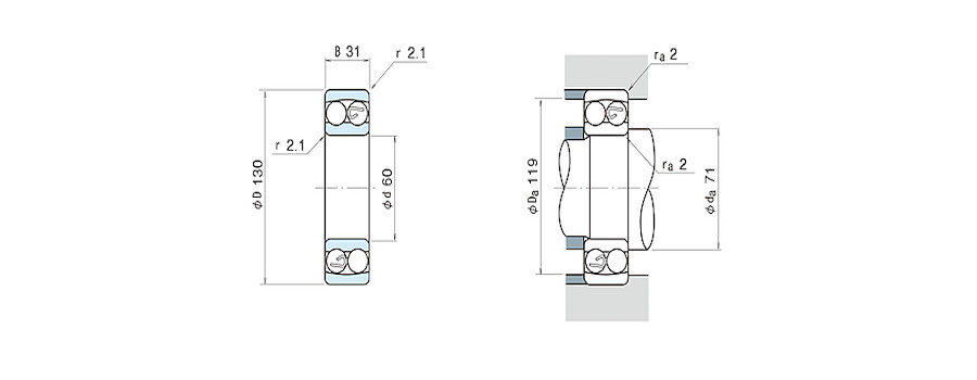 NSK Bearing 1312