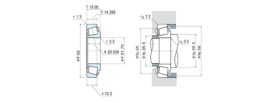 NSK Bearing 15125/15245