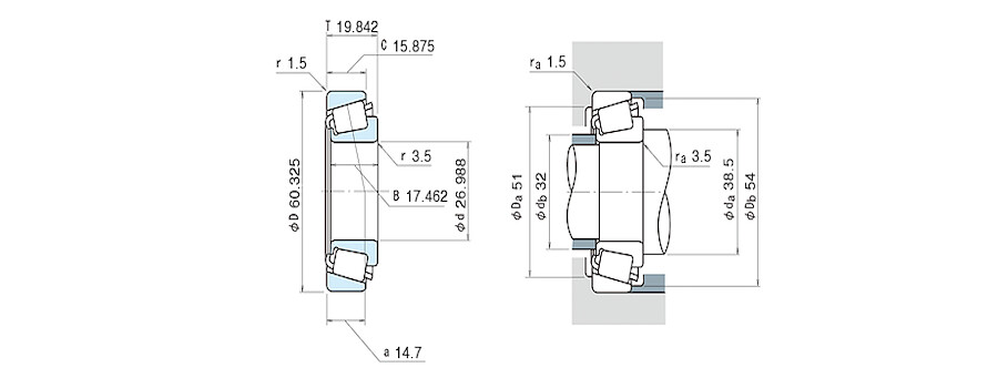 NSK Bearing 15580/15523