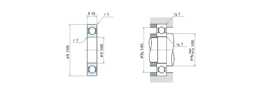 NSK Bearing 16020