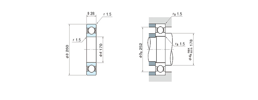 NSK Bearing 16034