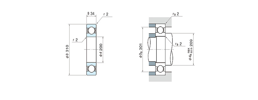 NSK Bearing 16040