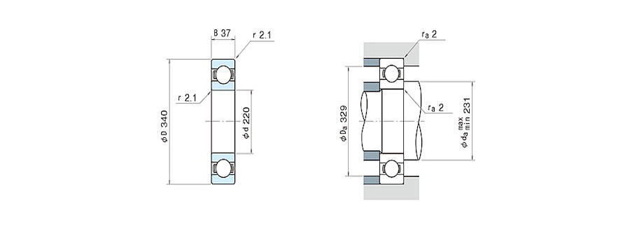 NSK Bearing 16044