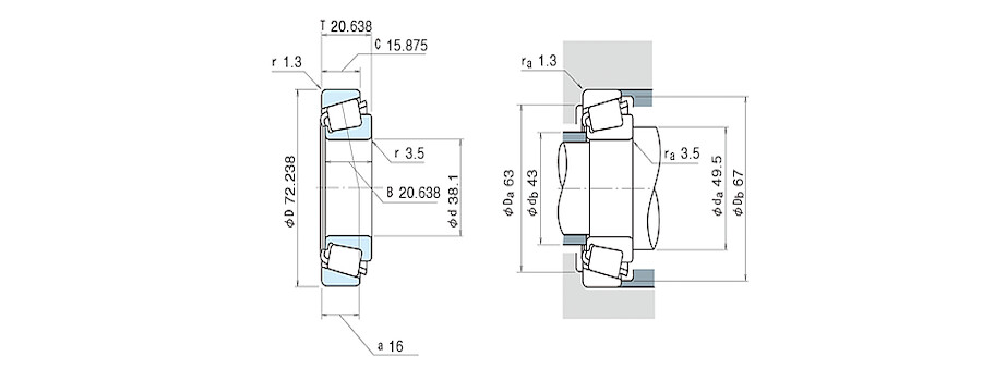 NSK Bearing 16150/16284