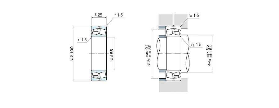 NSK Bearing 22211EAE4