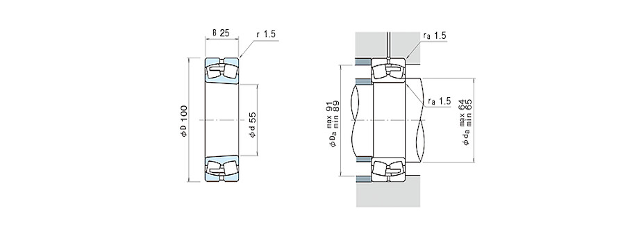 NSK Bearing 22211EAKE4