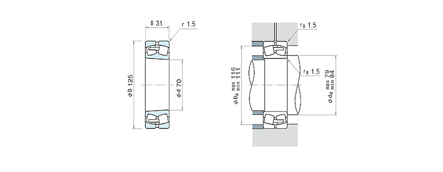 NSK Bearing 22214EAKE4