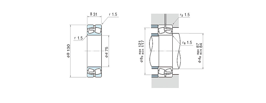 NSK Bearing 22215EAE4