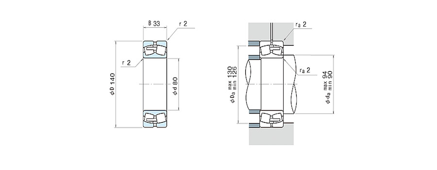 NSK Bearing 22216EAE4