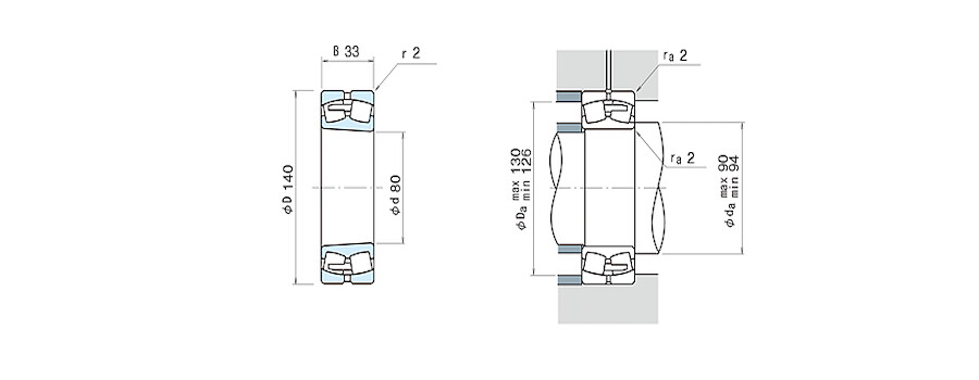 NSK Bearing 22216EAKE4