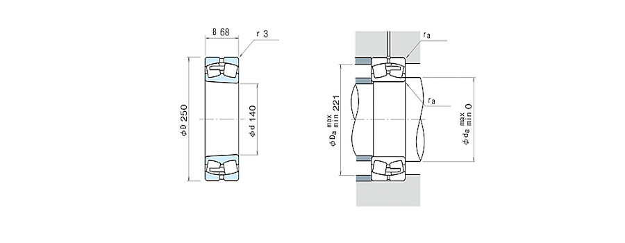 NSK Bearing 22228CAMKE4