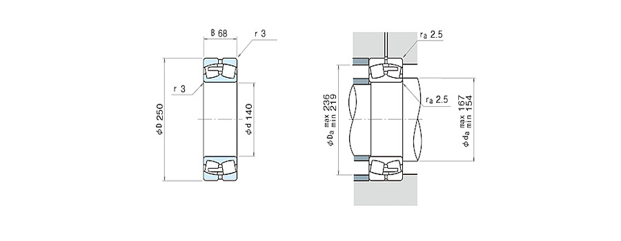 NSK Bearing 22228CDE4