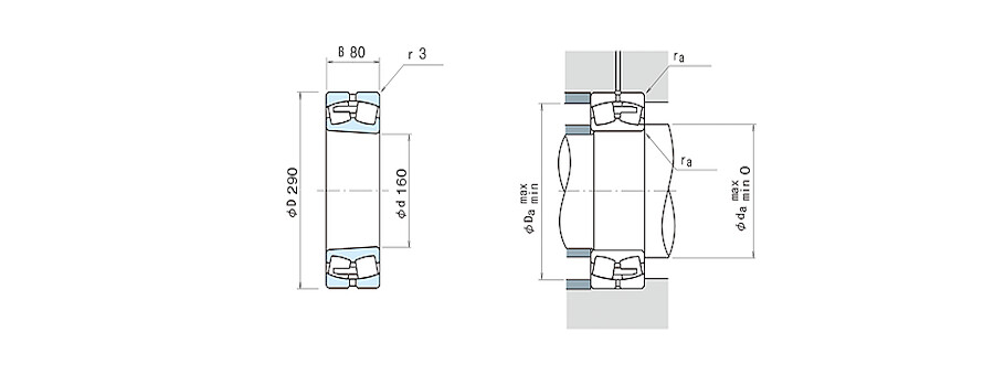 NSK Bearing 22232CAMKE4