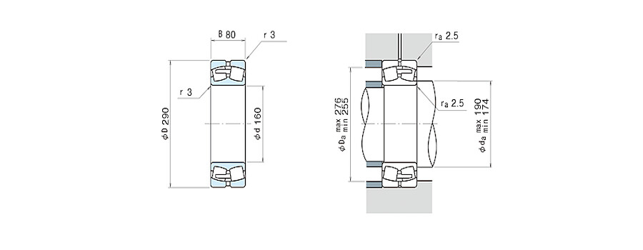 NSK Bearing 22232CDE4