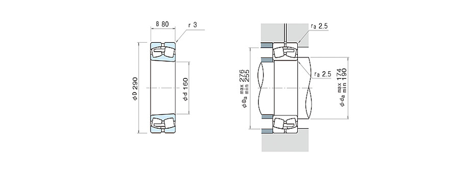 NSK Bearing 22232CDKE4