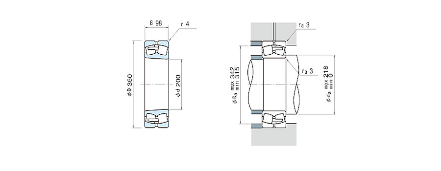 NSK Bearing 22240CAMKE4