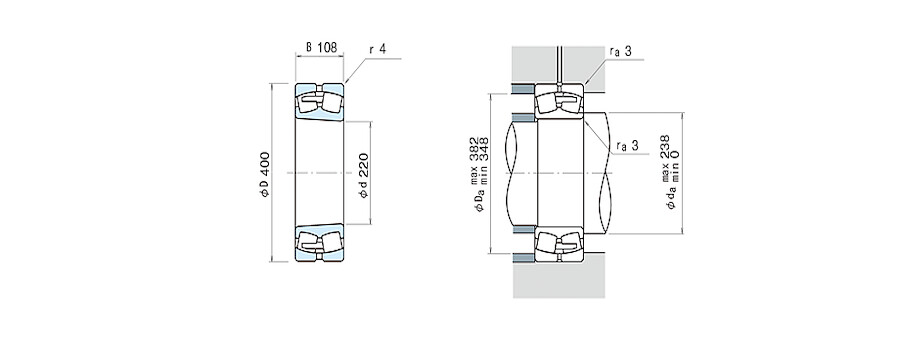 NSK Bearing 22244CAMKE4