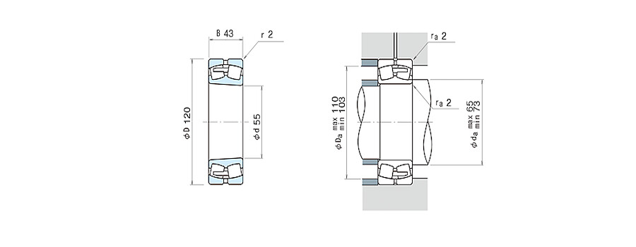 NSK Bearing 22311EAKE4