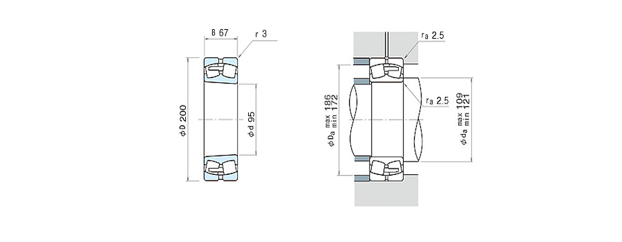 NSK Bearing 22319EAKE4