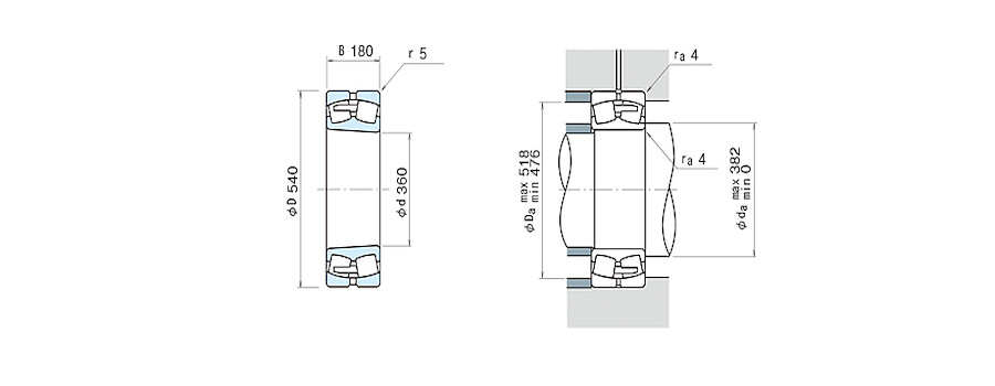 NSK Bearing 24072CAMK30E4