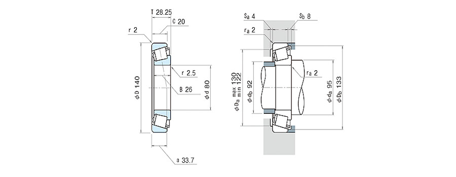 NSK Bearing 30216CA