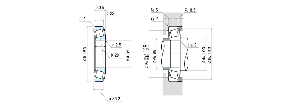 NSK Bearing 30217CA