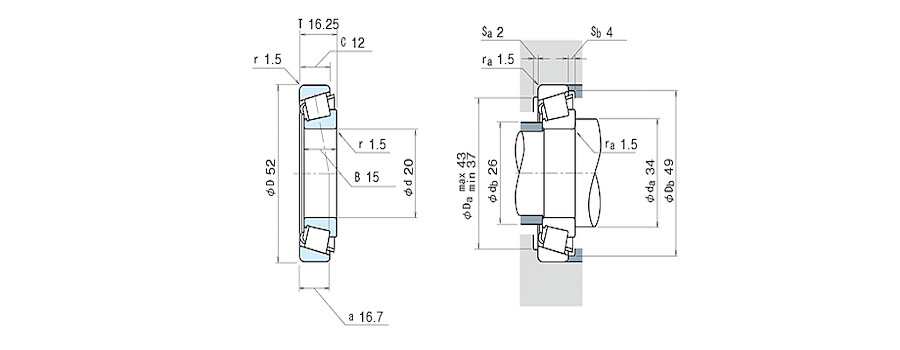 NSK Bearing 30304D