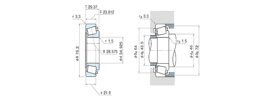 NSK Bearing 31594/31520