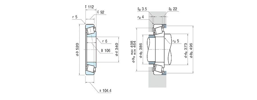 NSK Bearing 32068