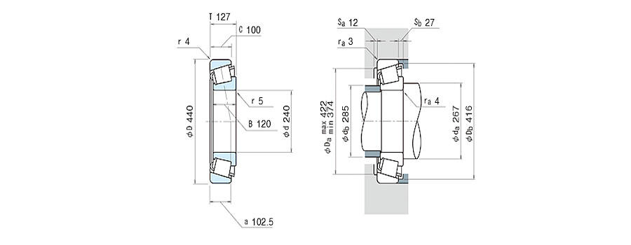 NSK Bearing 32248