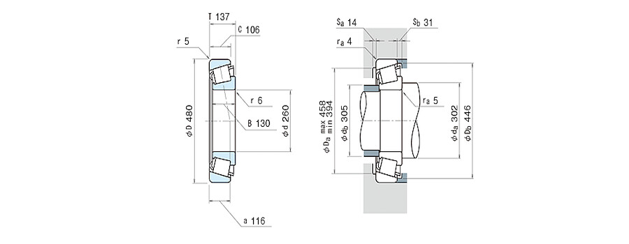 NSK Bearing 32252