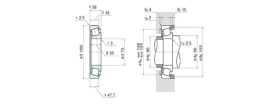 NSK Bearing 32315CA