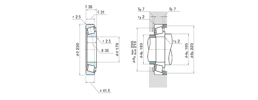 NSK Bearing 32934