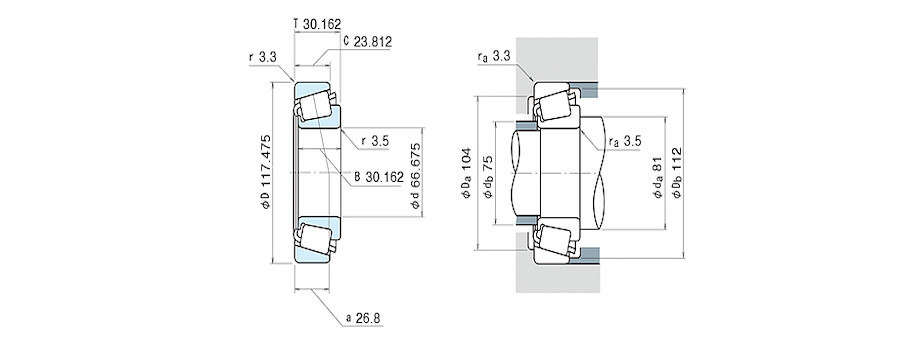 NSK Bearing 33262/33462