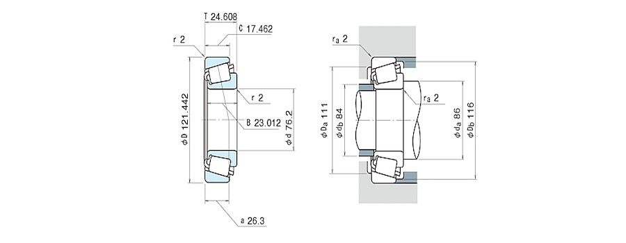 NSK Bearing 34300/34478