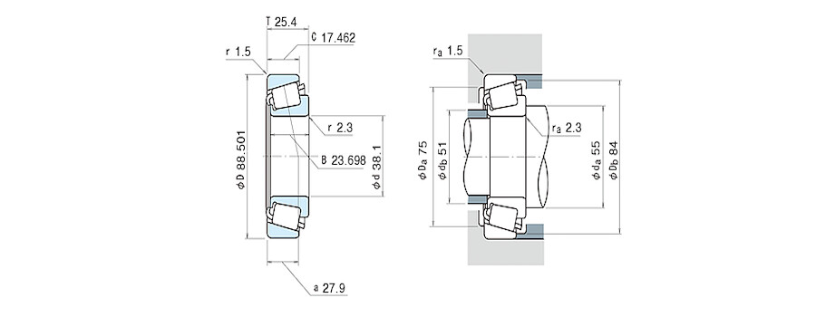 NSK Bearing 44150/44348