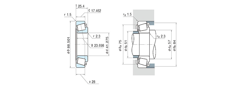 NSK Bearing 44162/44348